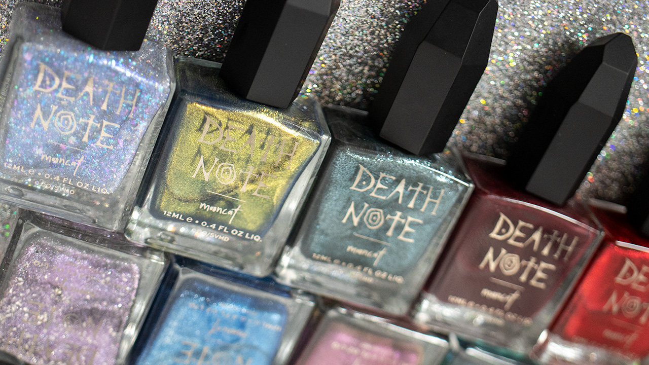 Mooncat x Death Note Collab Swatches - Nicole Loves Nails